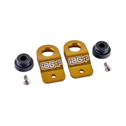 IAG Radiator Stays For 2015-21 Subaru WRX & STI, 12-16 Impreza, 13-17 Crosstrek - Gold