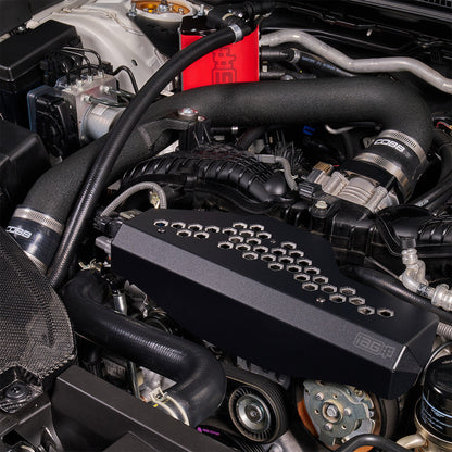 IAG Alternator Cover For 2022-26 WRX - Stainless Installed Close-up