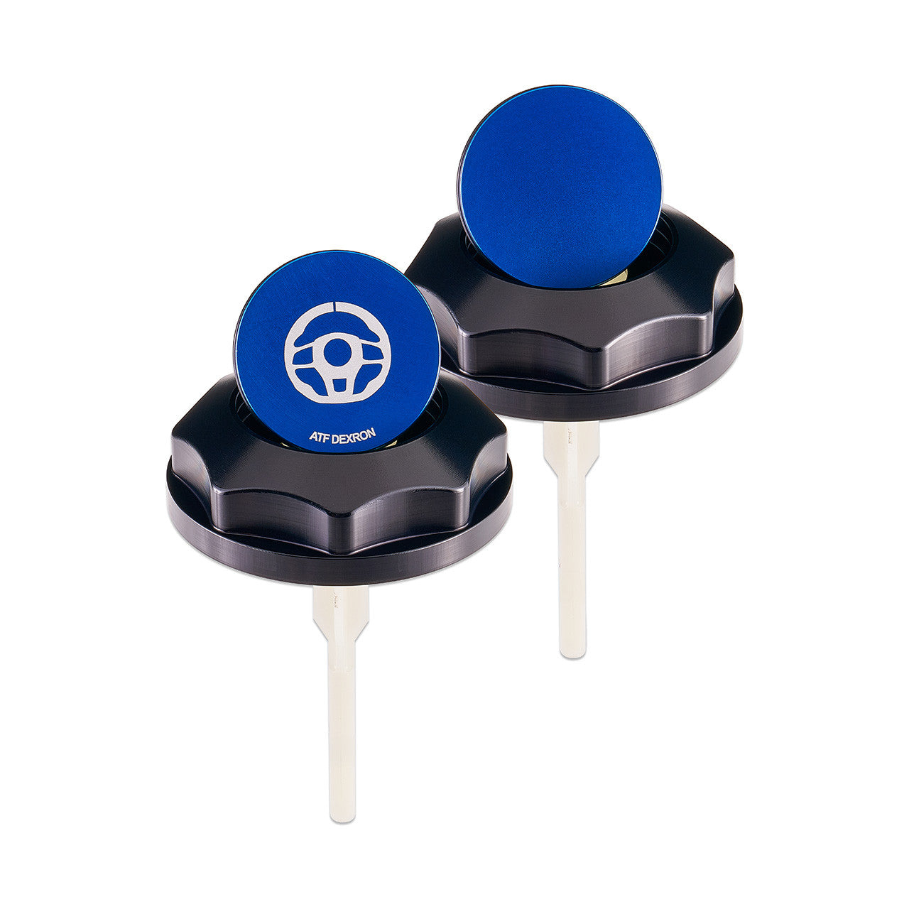 IAG Revolve Engine Bay Dress-Up Cap Kit for 08-14 WRX / STI, 05-09 LGT - Blue Power Steering Caps
