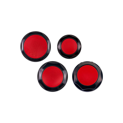 IAG Revolve Engine Bay Dress-Up Cap Kit for 15-21 WRX - Red Set Back