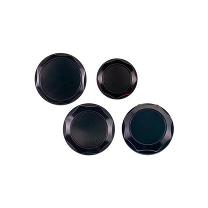 IAG Revolve Engine Bay Dress-Up Cap Kit for 15-21 WRX - Black Set Back