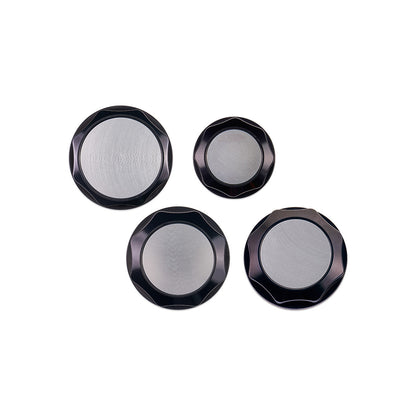 IAG Revolve Engine Bay Dress-Up Cap Kit for 15-21 WRX - Silver Set Back