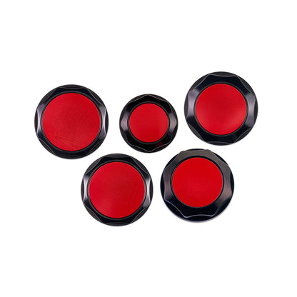 IAG Revolve Engine Bay Dress-Up Cap Kit for 13-24 BRZ - Red Set Back