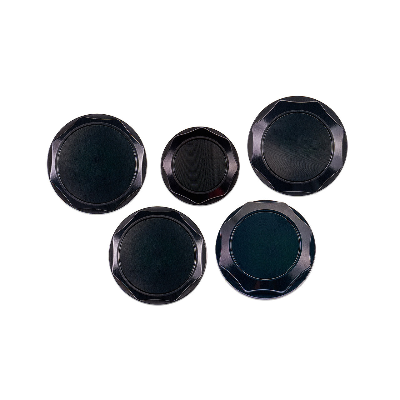 IAG Revolve Engine Bay Dress-Up Cap Kit for 13-24 BRZ - Black Set Back