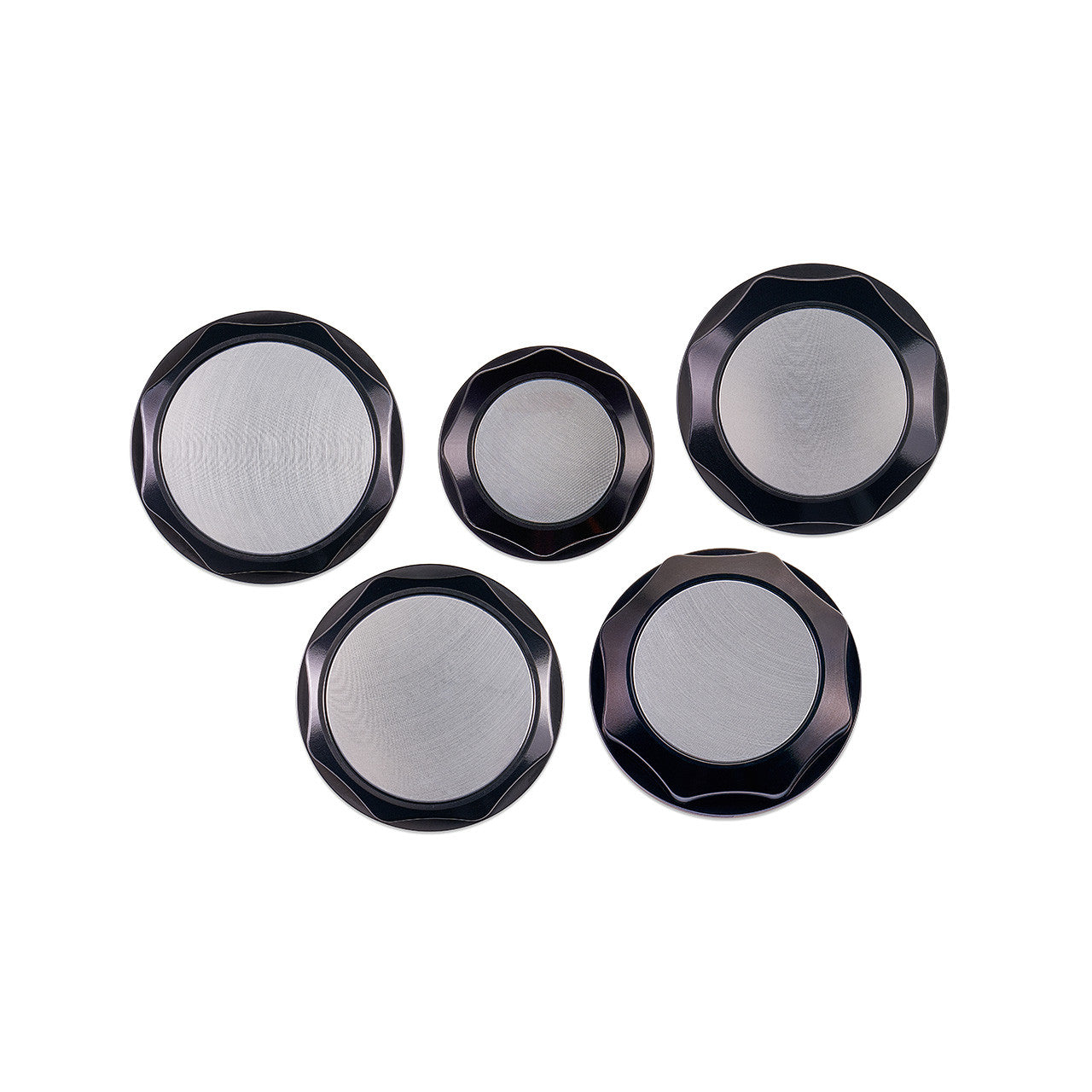 IAG Revolve Engine Bay Dress-Up Cap Kit for 13-24 BRZ - Silver Set Back