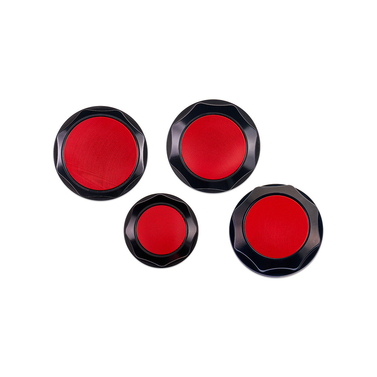 IAG Revolve Engine Bay Dress-Up Cap Kit for 22-26 WRX - Red Set Back