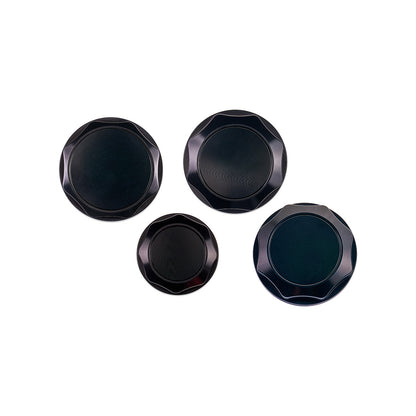 IAG Revolve Engine Bay Dress-Up Cap Kit for 22-26 WRX - Black Set Back