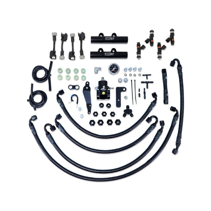 IAG PTFE Fuel System Kit w/ FIC Injectors, Aeromotive FPR, IAG Fuel Rails for 08-14 WRX, 08-21 STI