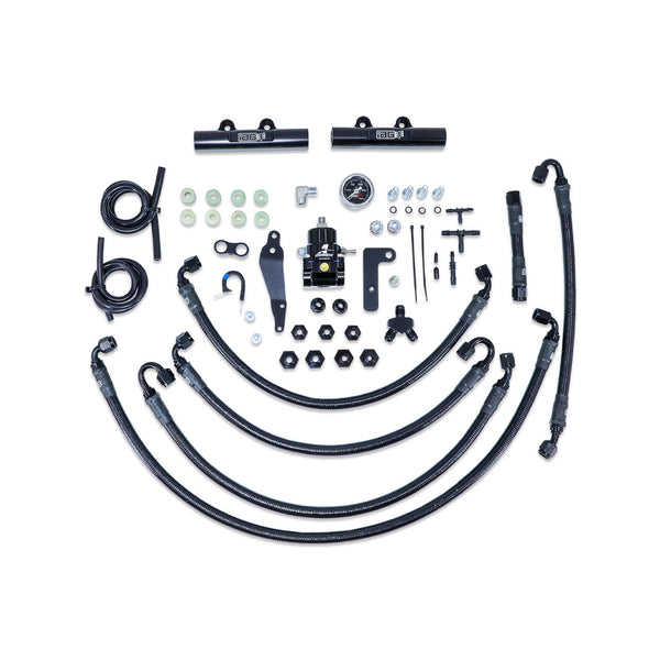 IAG PTFE Fuel System Kit w/ Aeromotive FPR, IAG Fuel Rails for 08-14 WRX, 08-21 STI