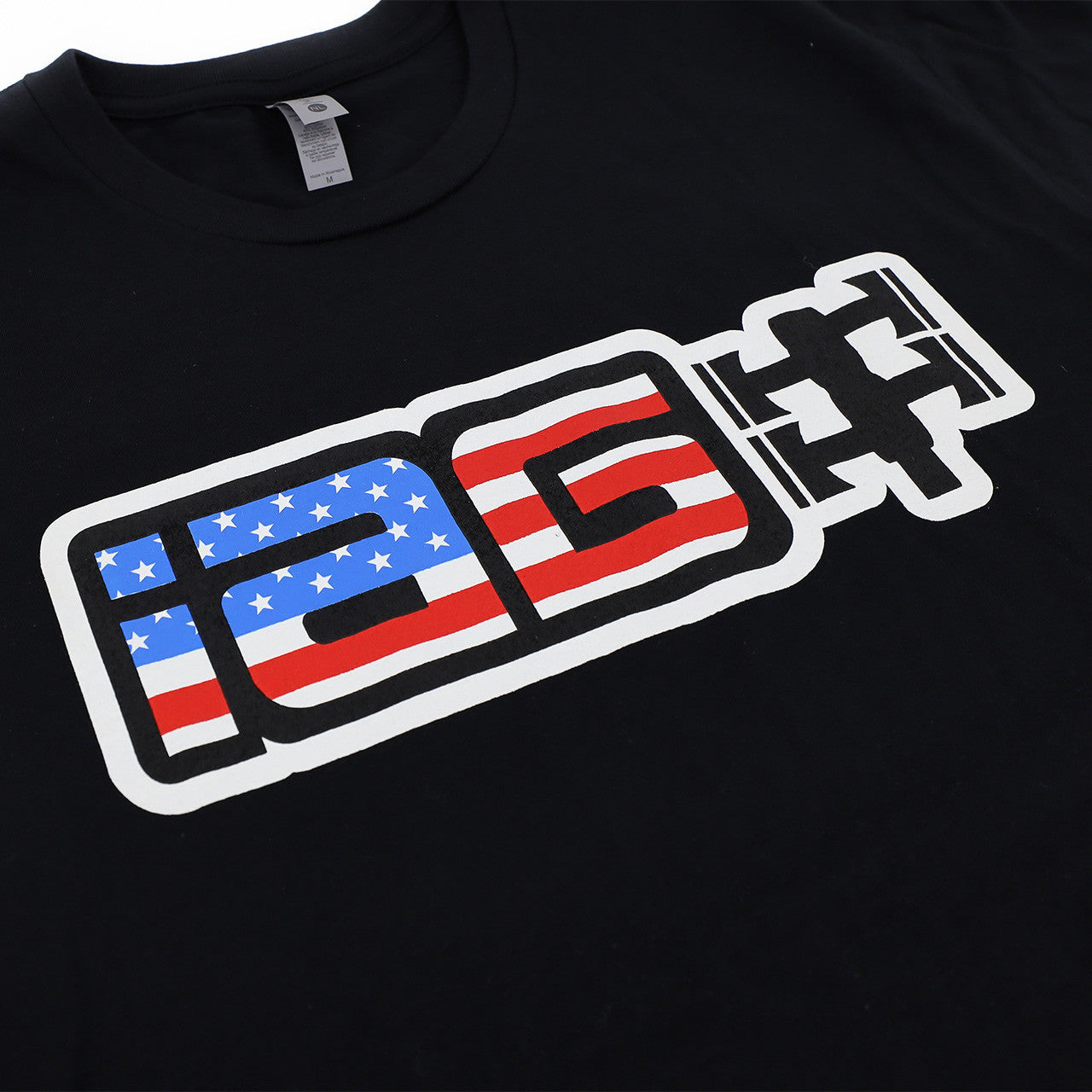 IAG USA Boxer Logo Shirt / Black - Close-up