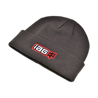 IAG Performance Boxer Logo Watch Cap Beanie (Gray) Angled