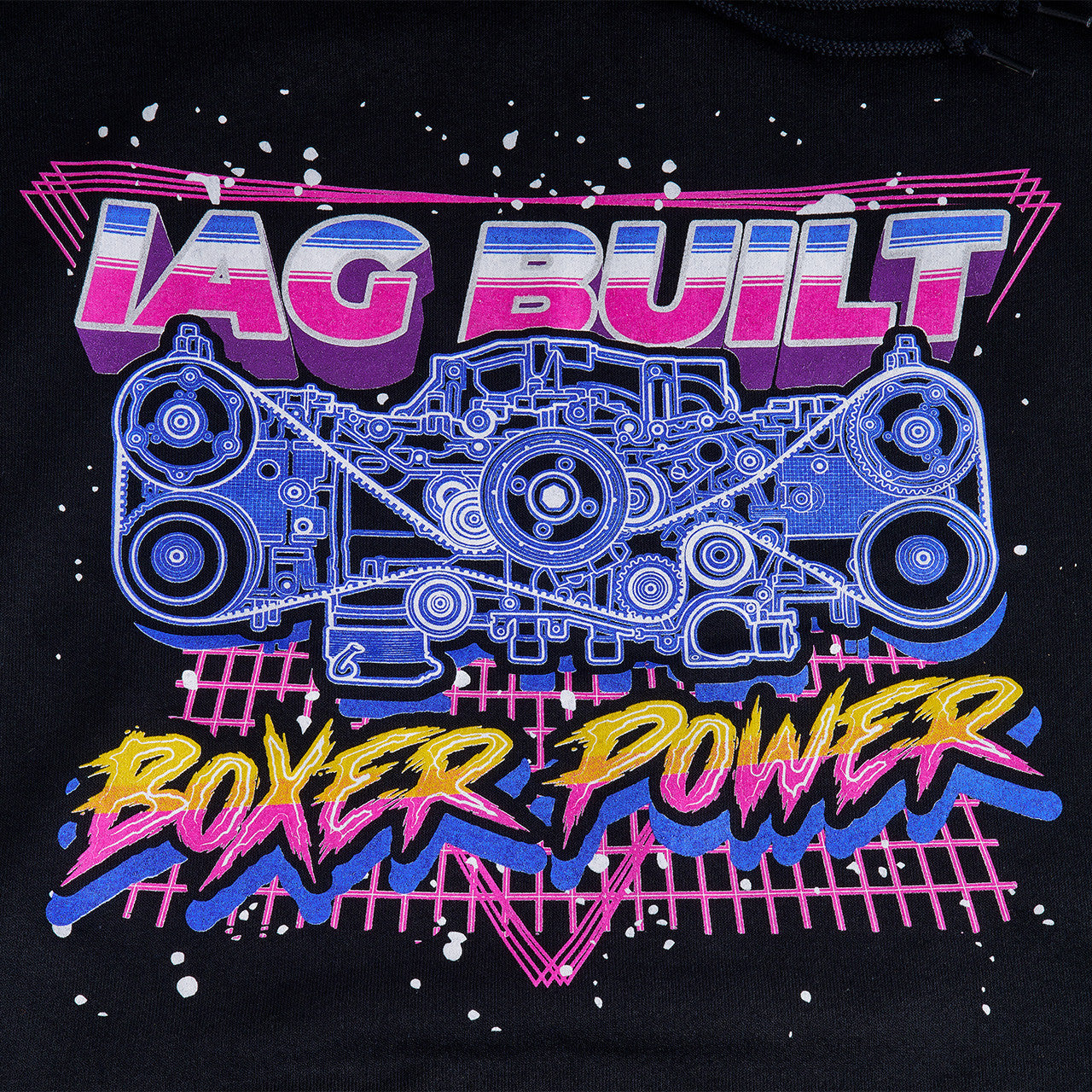 IAG Boxer Power Logo Hoodie - Front Print