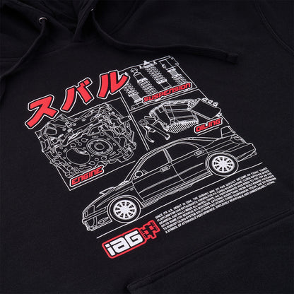 IAG Iconic Blueprint Hoodie - Screen Close-up