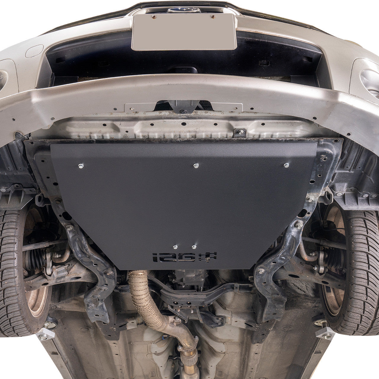 IAG Rally X Skid Plate shown installed on a 02-07 Subaru WRX / STI
