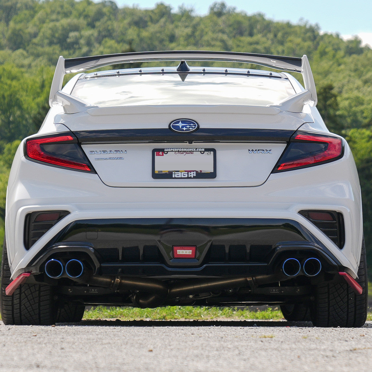 IAG Rockblocker Smoked Tail Light Film Kit for 2022+ Subaru WRX - Installed 2