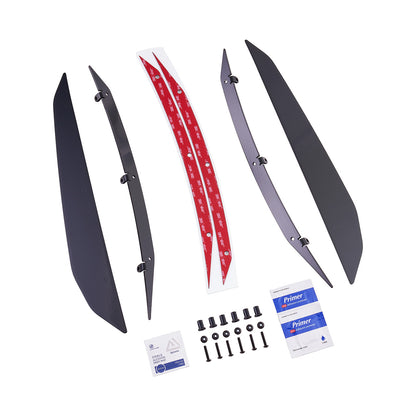 IAG Single Canard Kits For 2015-2021 VA Subaru WRX & STI - Gloss Black Layout
