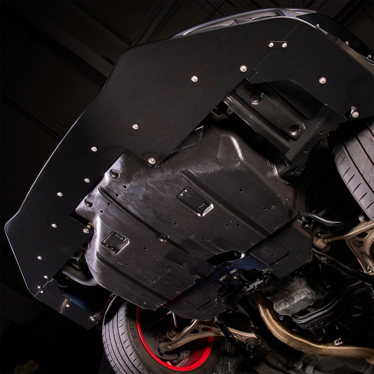 IAG Front Splitter with Bent Endplate Winglets For 2015-21 Subaru WRX & STI - Installed 5