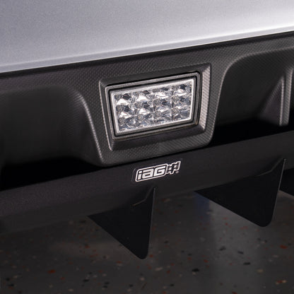 IAG Rear Diffuser For 2015-2021 VA Subaru WRX & STI - White Silver Logo
