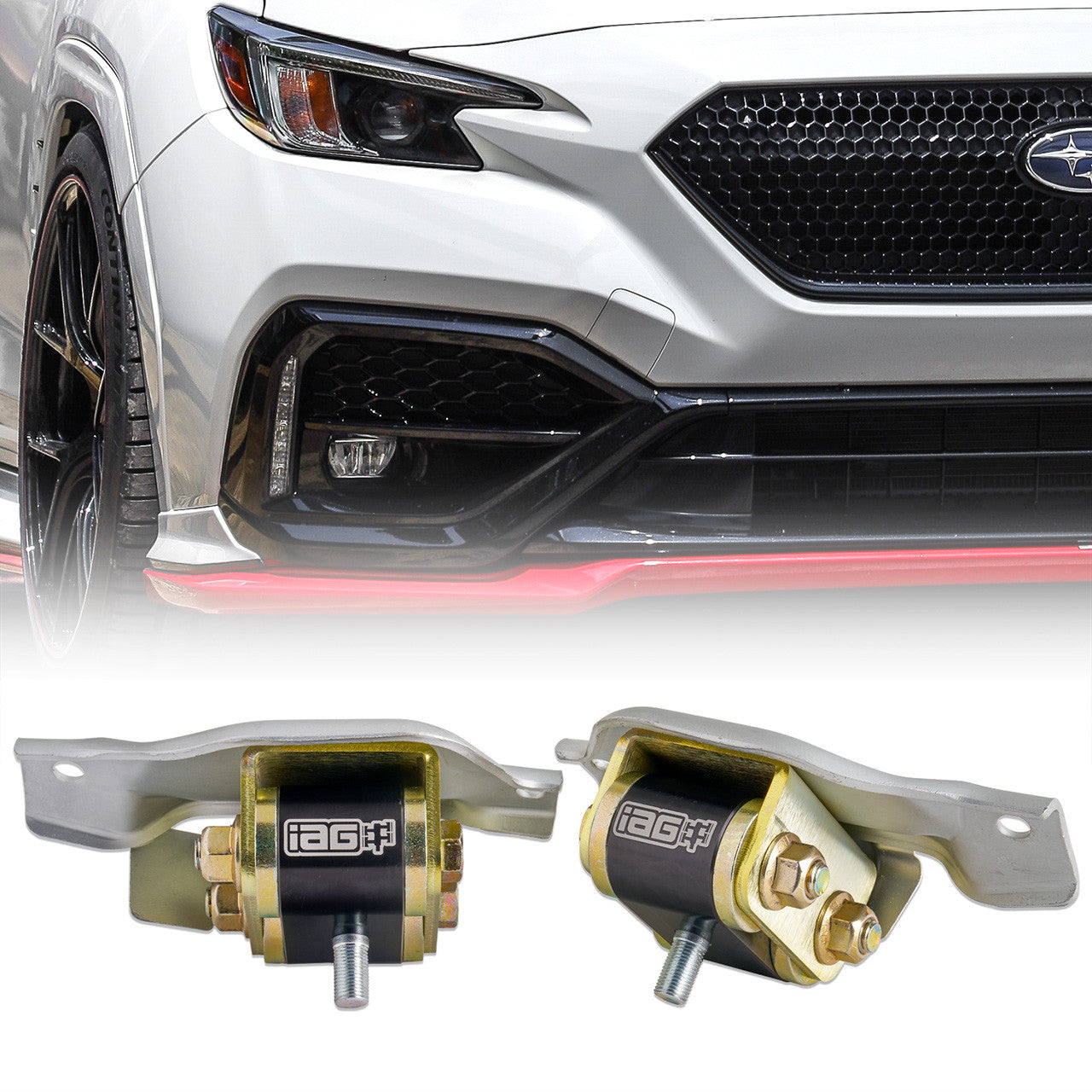 IAG Race Series FA Engine Mount Set Solid W/ Brackets For 2022+ WRX