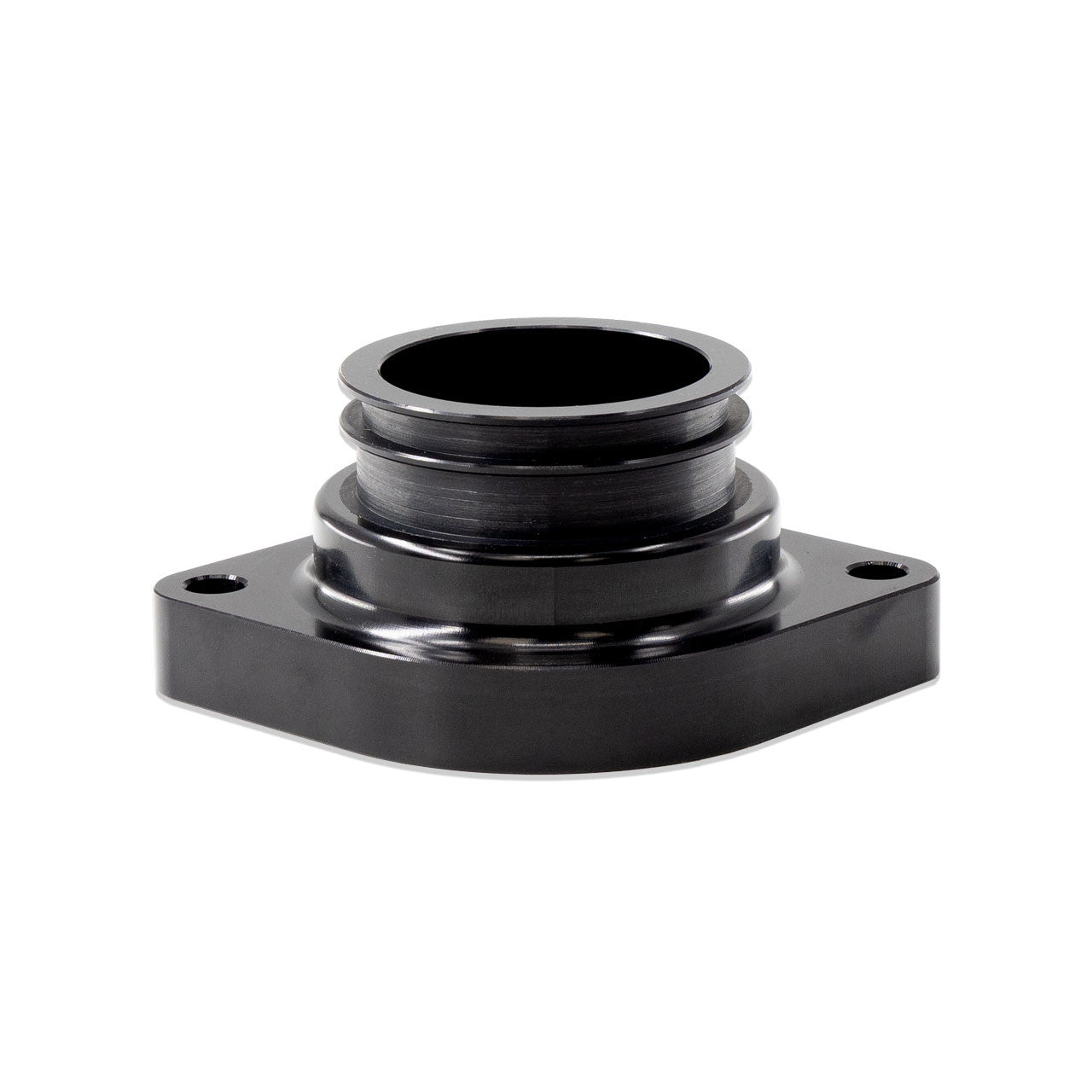 IAG Subaru Wiggins Style Thermostat Housing for 02-24 WRX, 04-21 STI, 04-13 FXT, 05-09 LGT, 13-24 BRZ - Side
