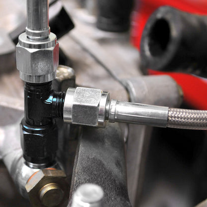 IAG Garrett GT Series Turbo Oil Feed & AVCS Line For 06-14 WRX, 04-21 STI, 05-09 LGT, 04-08 FXT - Installed