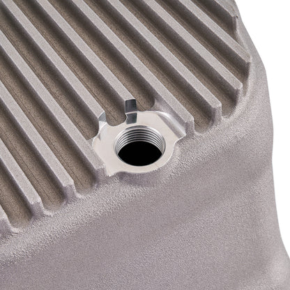 IAG Performance Subaru EJ Cast Aluminum Oil Pan - Drain Plug Hole Close-up
