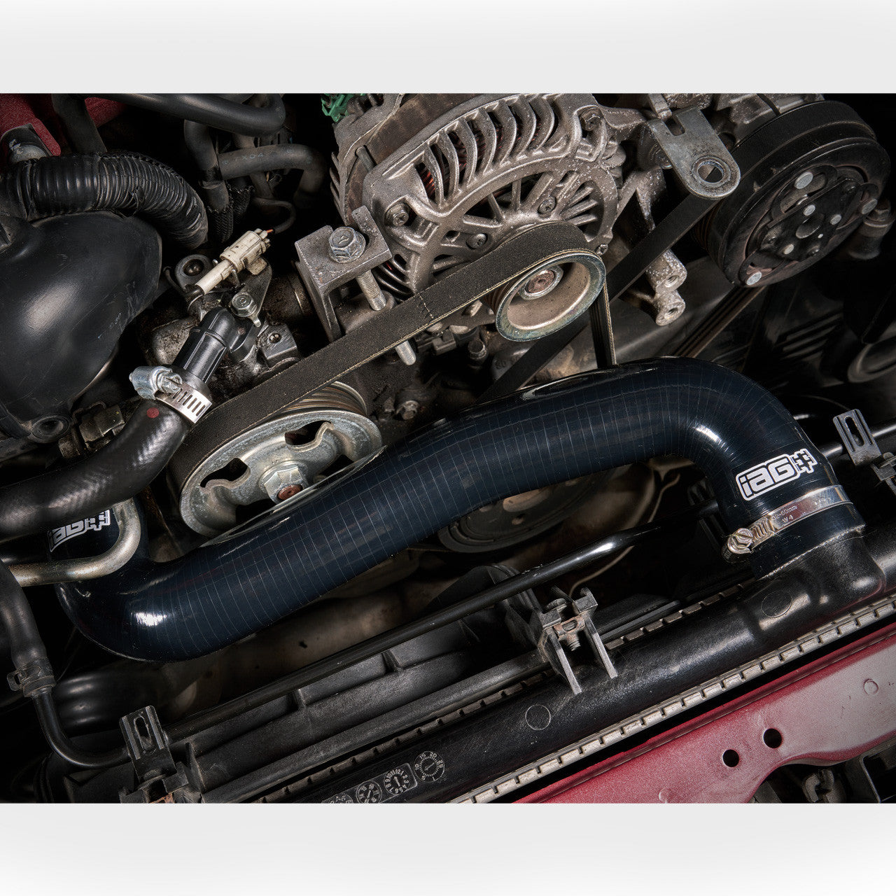 IAG Silicone Radiator Hose Kit for 2008-14 Subaru WRX, 08-21 STI - Install 1
