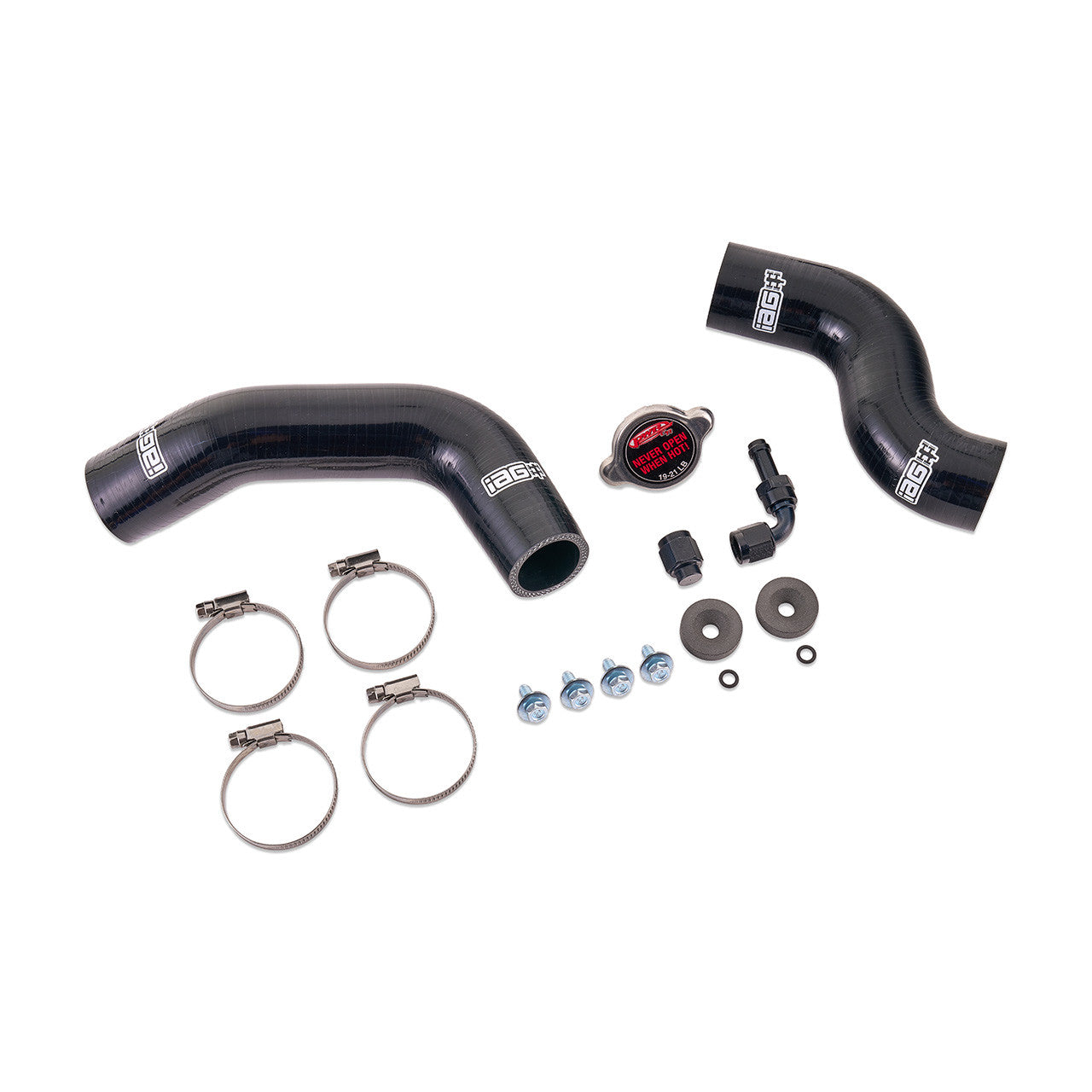IAG Triple Pass Street Series 42mm Radiator for 2002-07 Subaru WRX , 04-07 STI - Hoses and Hardware