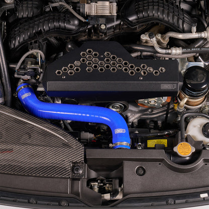 IAG Silicone Upper & Lower Radiator Hose Kit For 2022-26 WRX - Blue Install 2