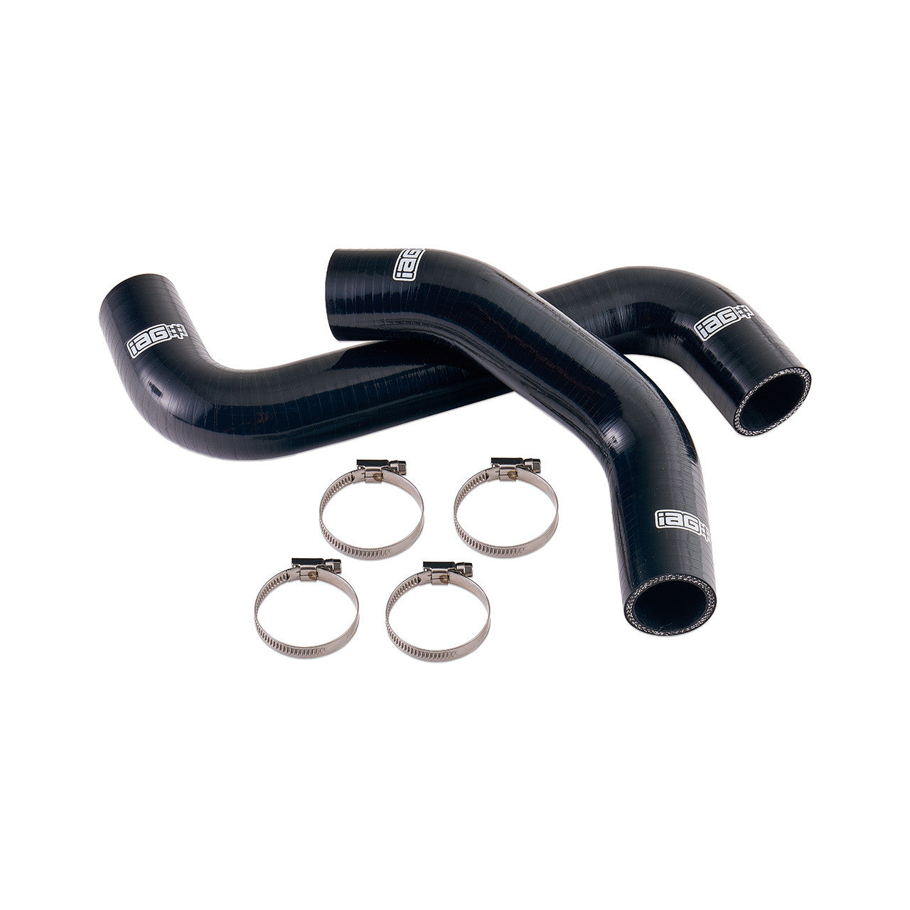 IAG Silicone Upper & Lower Radiator Hose Kit For 2002-07 WRX, 04-07 STI - Black