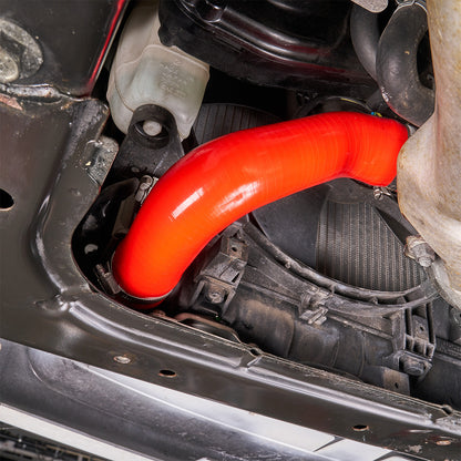 IAG Silicone Upper & Lower Radiator Hose Kit For 2002-07 WRX, 04-07 STI - Red Installed 4