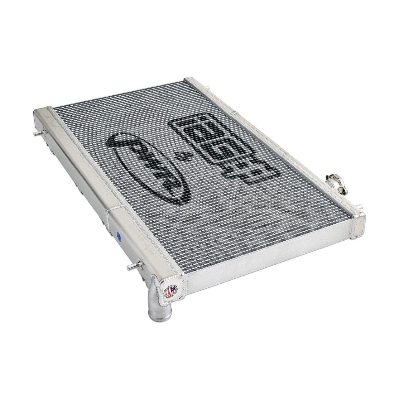 IAG Triple Pass Street Series 42mm Radiator for 2015-21 Subaru WRX - Side