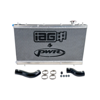 IAG Triple Pass Street Series 42mm Radiator for 2015-21 Subaru WRX - Product Layout
