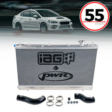 IAG Triple Pass Competition Series 55mm Radiator for 2015-21 Subaru WRX