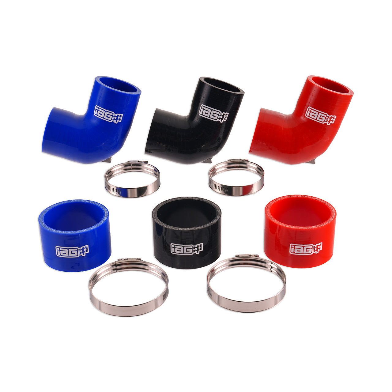 IAG “Trim to Fit” Top Mount Intercooler Coupler Kit for 2004-21 Subaru STI