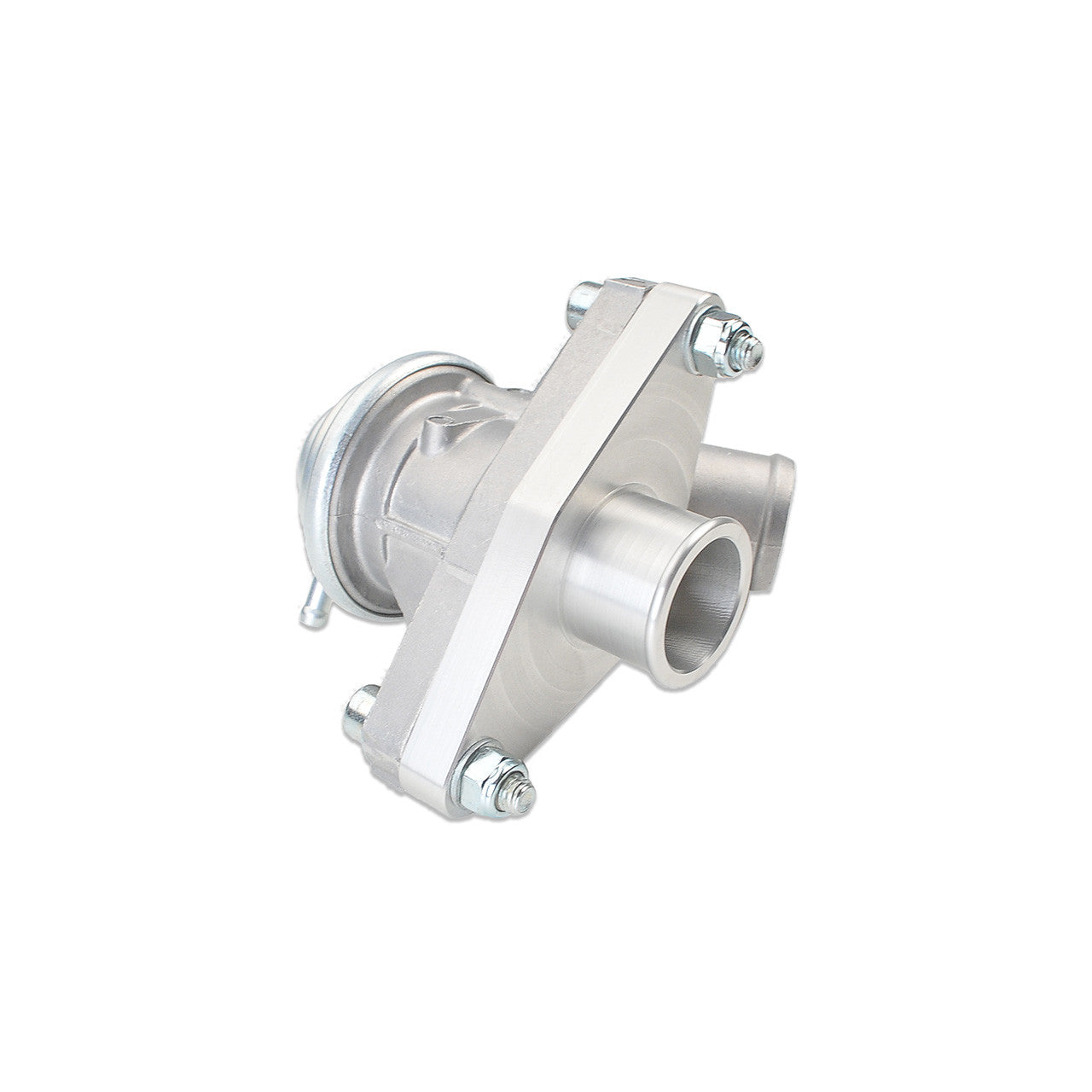 IAG Blow Off Valve Adapter For 02-07 WRX & 04-21 STI - Silver Mounted