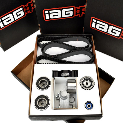IAG Timing Belt Kit with IAG Black Racing Belt, Timing Guide, Idlers & Tensioner - Packaging