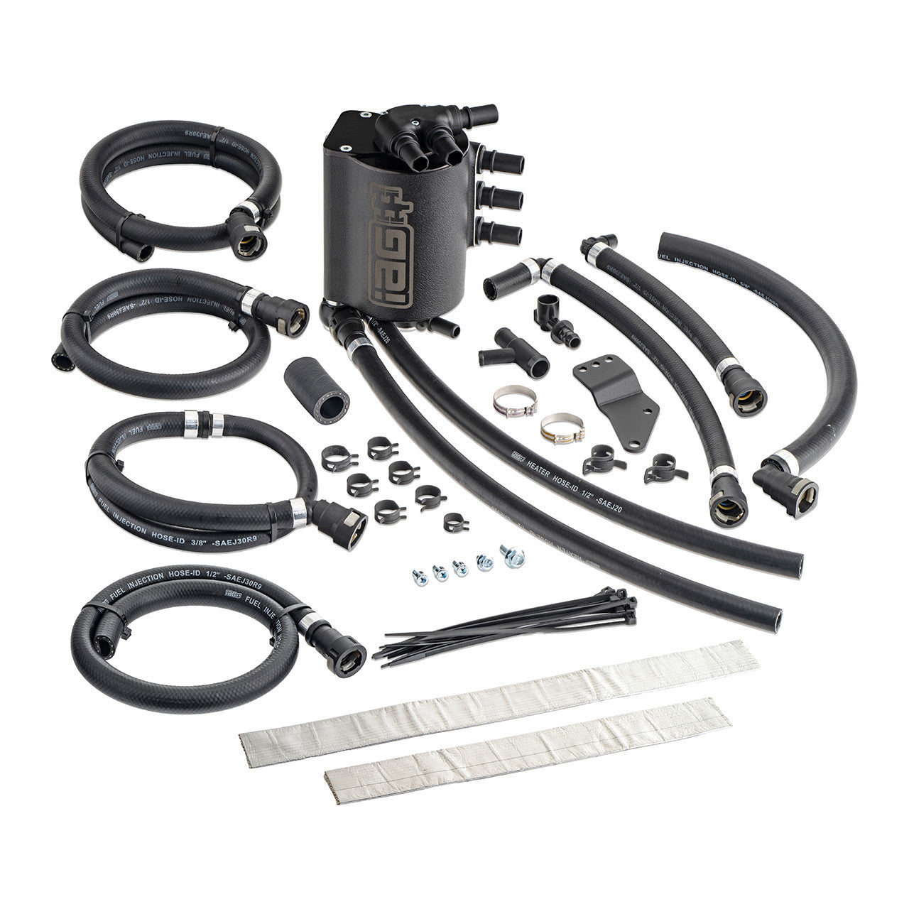 IAG Air / Oil Separator (AOS) Fits 2006-07 Subaru Impreza WRX & 2004-07 STI - Black Layout