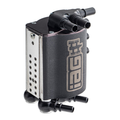 IAG Air / Oil Separator (AOS) For 2008-14 Subaru WRX & 2008-21 STI - Black 1