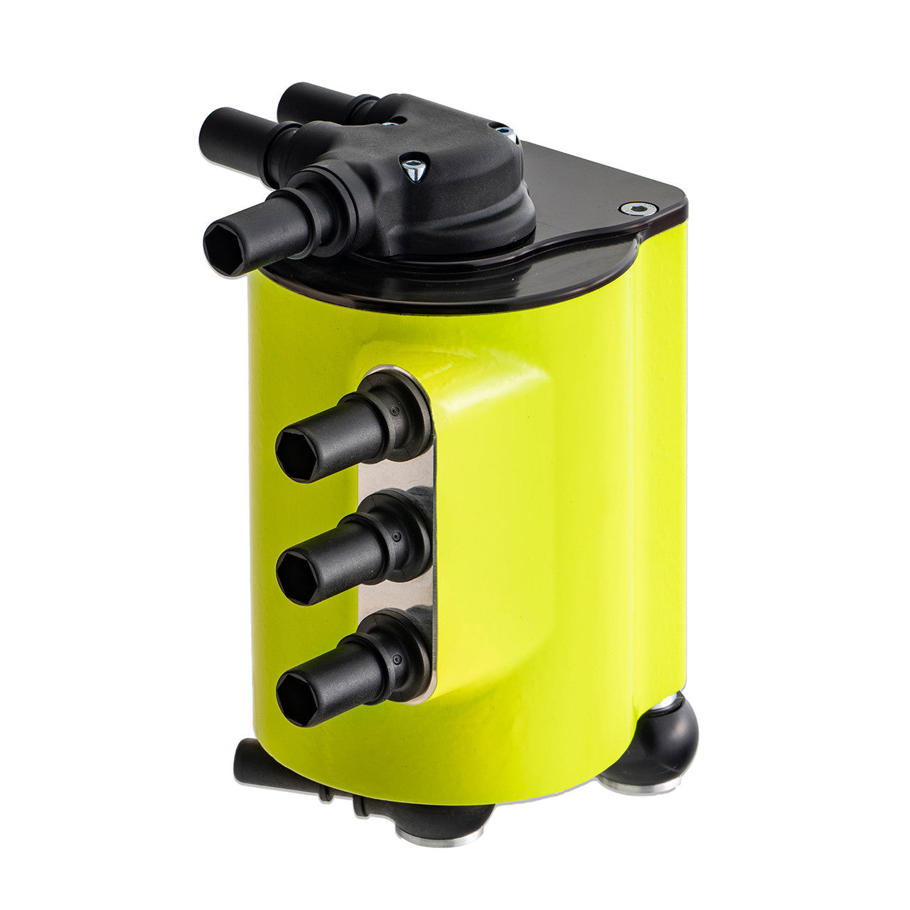 IAG Air / Oil Separator (AOS) For 2008-14 Subaru WRX & 2008-21 STI - Neon Yellow 3