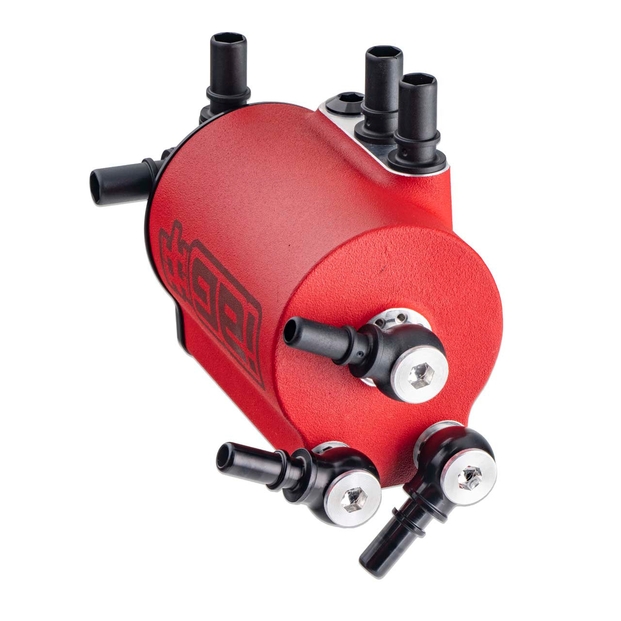 IAG Air / Oil Separator (AOS) Fits 2015-21 Subaru WRX, 14-18 FXT - Red 3