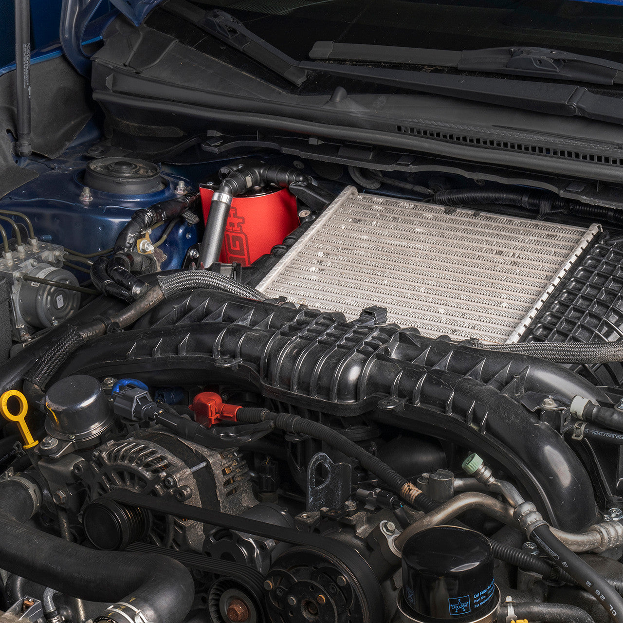 IAG Air / Oil Separator (AOS) Fits 2015-21 Subaru WRX, 14-18 FXT - Installed 3
