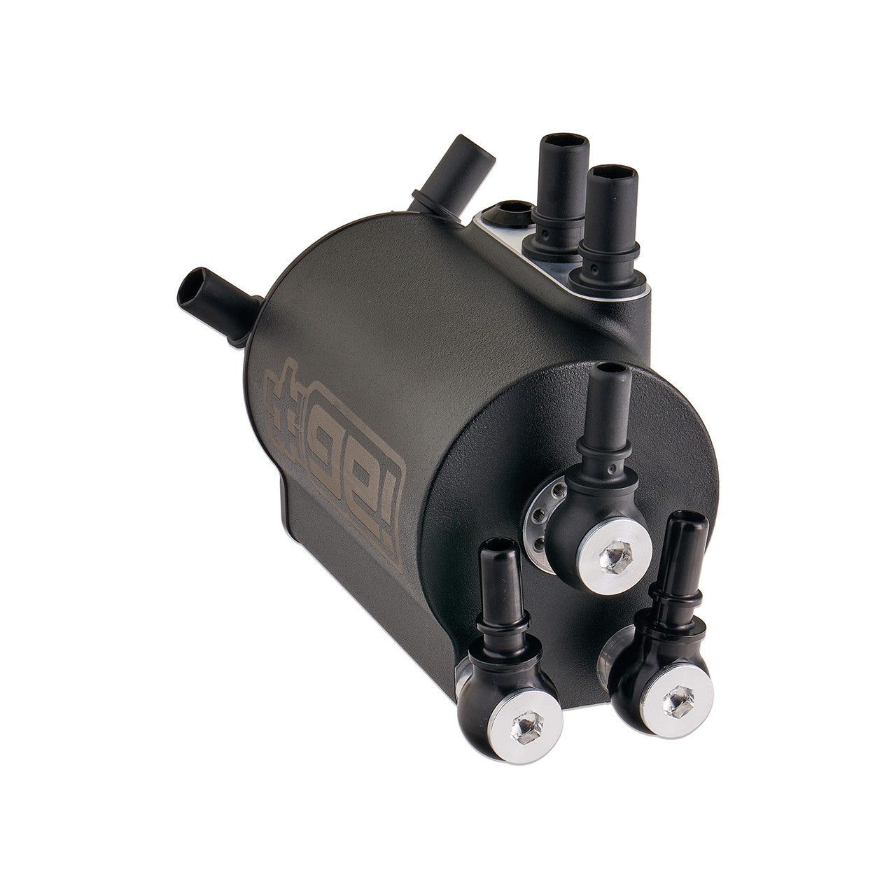 IAG Air / Oil Separator (AOS) Fits 2022-24 Subaru WRX - Black Angle 4