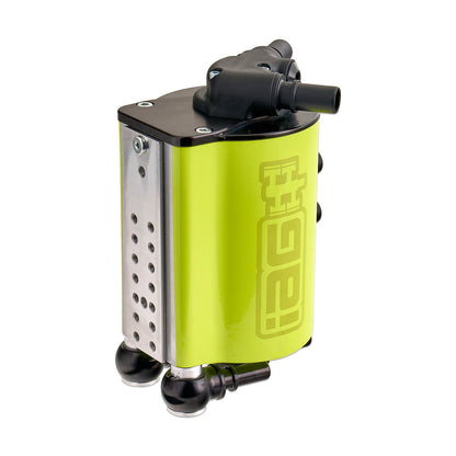IAG Air / Oil Separator (AOS) Fits 2022-24 Subaru WRX - Neon Yellow Angle 2