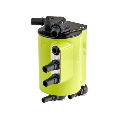 IAG Air / Oil Separator (AOS) Fits 2022-24 Subaru WRX - Neon Yellow Angle 1