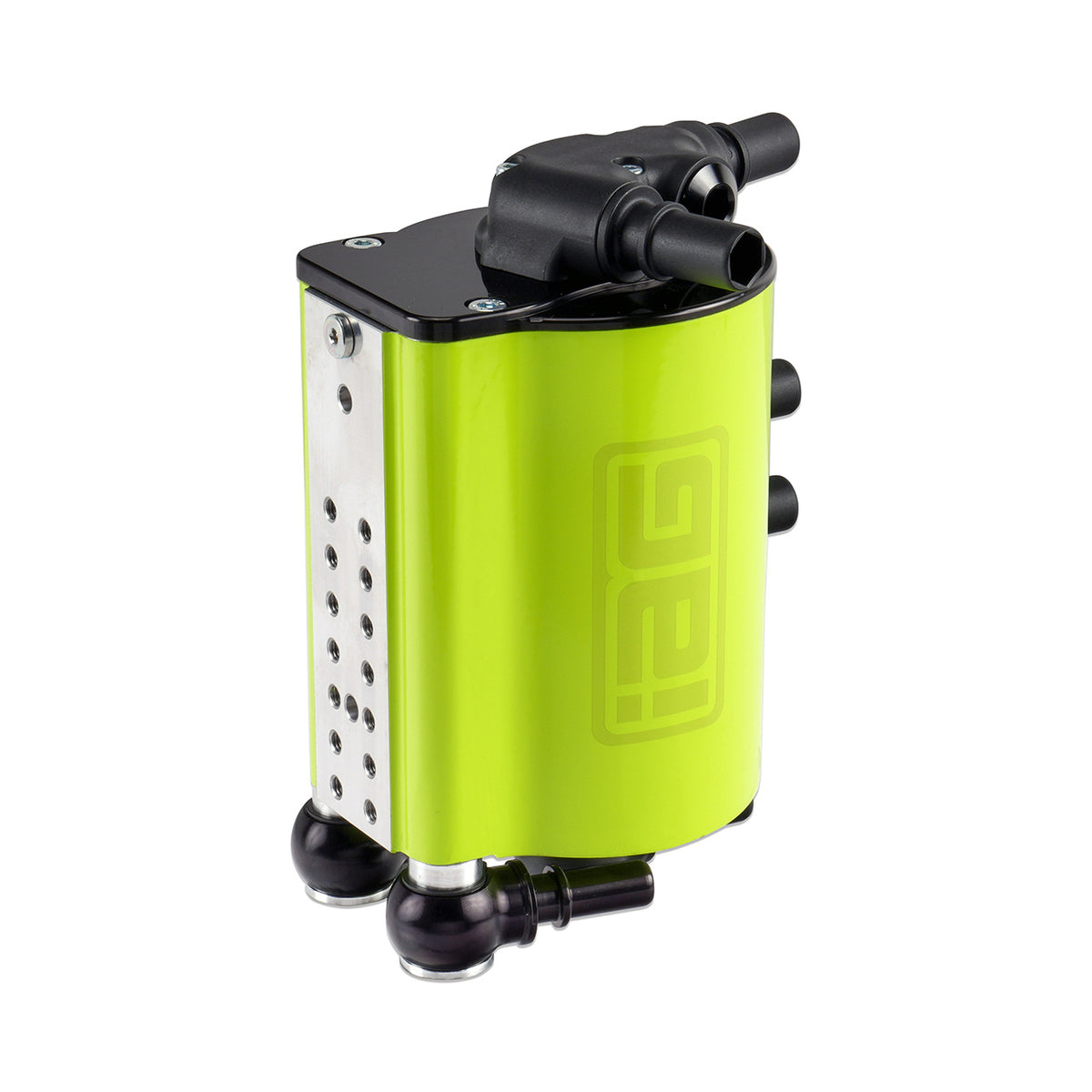 IAG Air / Oil Separator (AOS) For 2020+ Outback XT, 2022+ Outback Wilderness - Neon Yellow Can 1