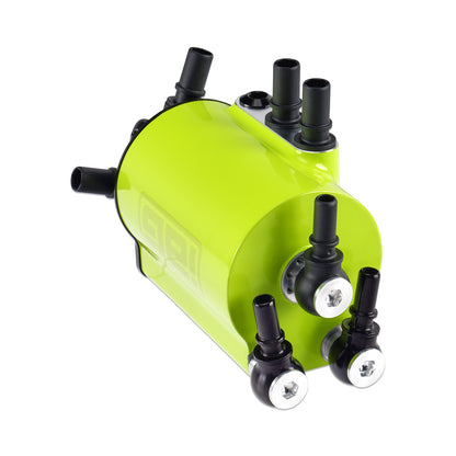 IAG Air / Oil Separator (AOS) For 2020+ Outback XT, 2022+ Outback Wilderness - Neon Yellow Can 4
