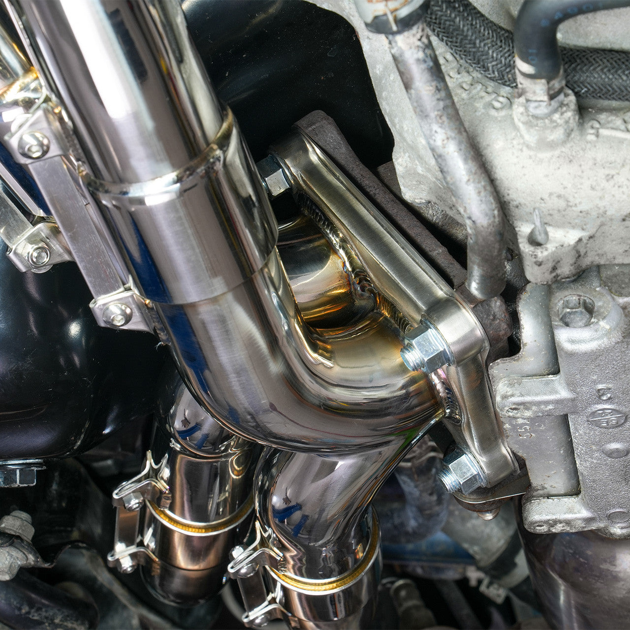 IAG Performance Equal Length Header for FA20 DIT 2015-21 WRX - Mounted 1