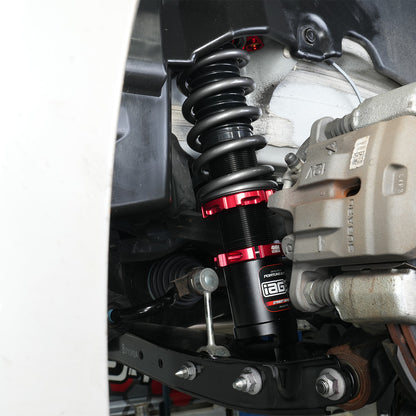IAG Spec Street Series Coilovers by Fortune Auto for 13-25 BRZ, FR-S, 86, GT86, GR86 - Rear Coilover Installed
