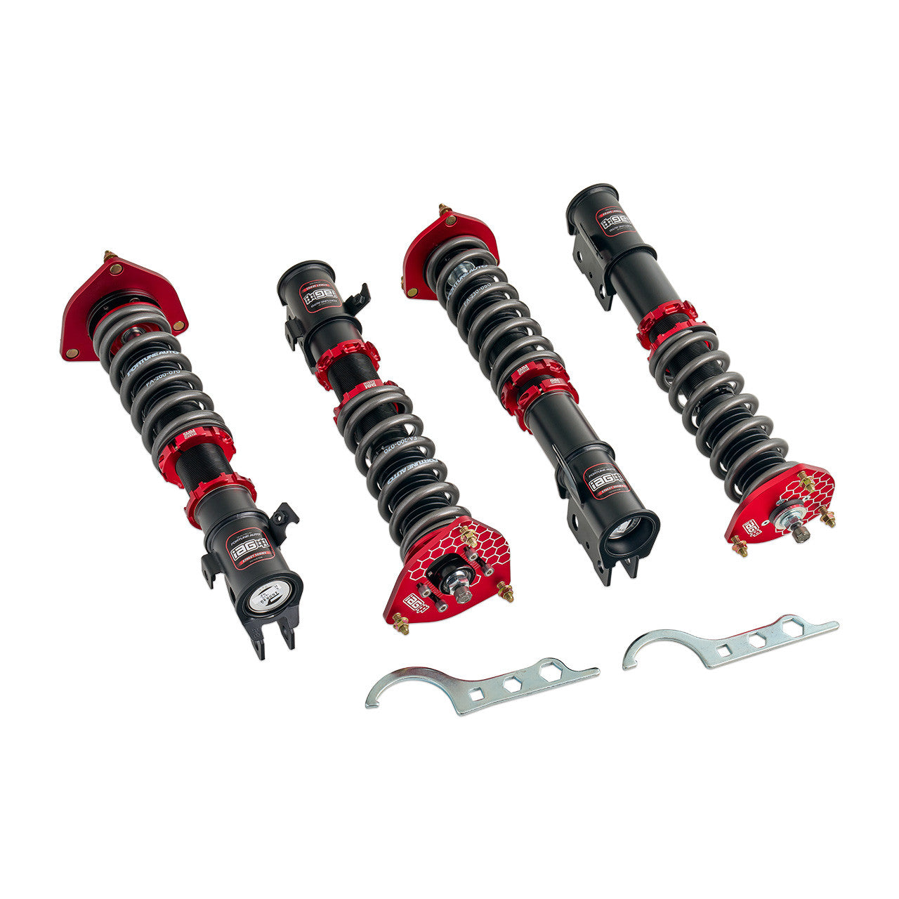 IAG Spec Street Series Coilovers by Fortune Auto for 05-07 STI - Layout